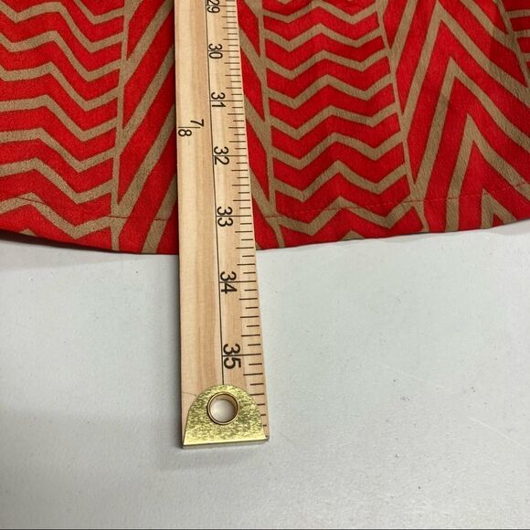 PINKY Women’s Orange & Tan Geometric Sleeveless Pull -On Dress Size Small‎ - Picture 7 of 8